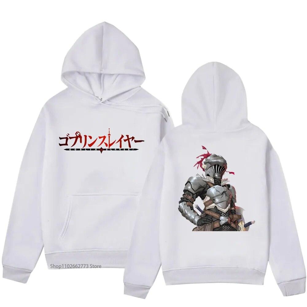 Goblin Slayer Print Hoodies Anime Cartoon Swearshirts with Hooded Winter Women Clothes Long Sleeve Fleece Kpop Pullover Y2k Tops