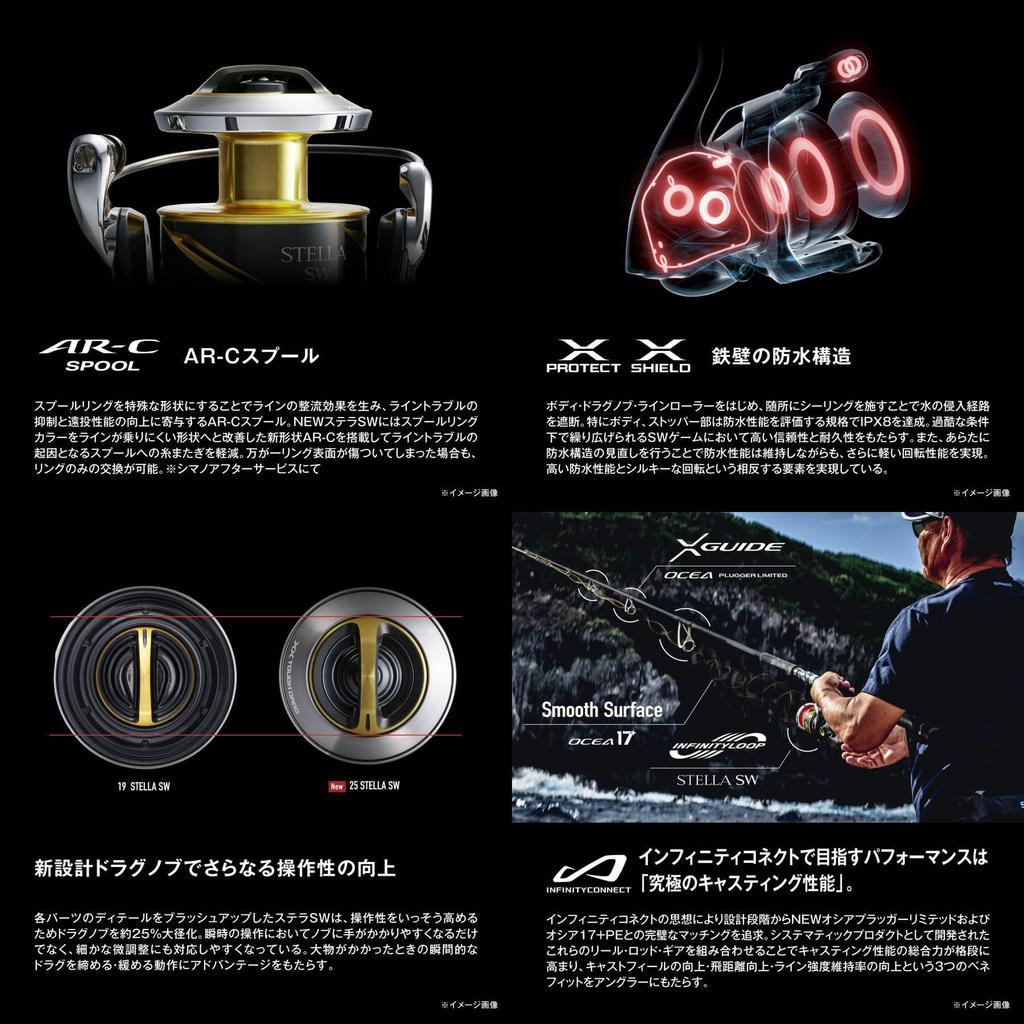 SHIMANO Spinning Reel 25 Stella SW 10000PG