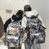 Schoolbag high school schoolbag boys high value large capacity junior high school new graffiti college student backpack to reduce the burden