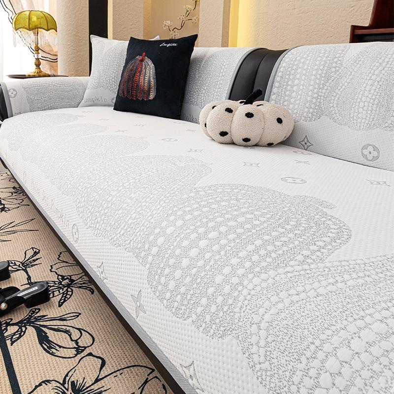 Cool Doudou Ice Silk Sofa Cushion 2025 New Summer Cool Sofa Mat Mat Non-slip Sofa Cover