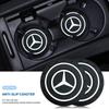 2 Stück PVC Wasserbecher Matte Auto Untersetzer Anti-Rutsch Pad Zubehör Für Mercedes Benz AMG GLE GLS CLS GLC CLA GLA GLK ML C197 R231 W167