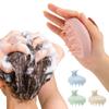 Silicone Scalp Massager Brush Home Portable Hair Washing Shampoo Brush Scalp Exfoliator