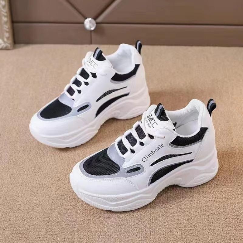 2025 Spring and Autumn New Internet Celebrity Ins Shoes Trend Breathable Women's Shoes Heightened Feet Little Dad Shoes