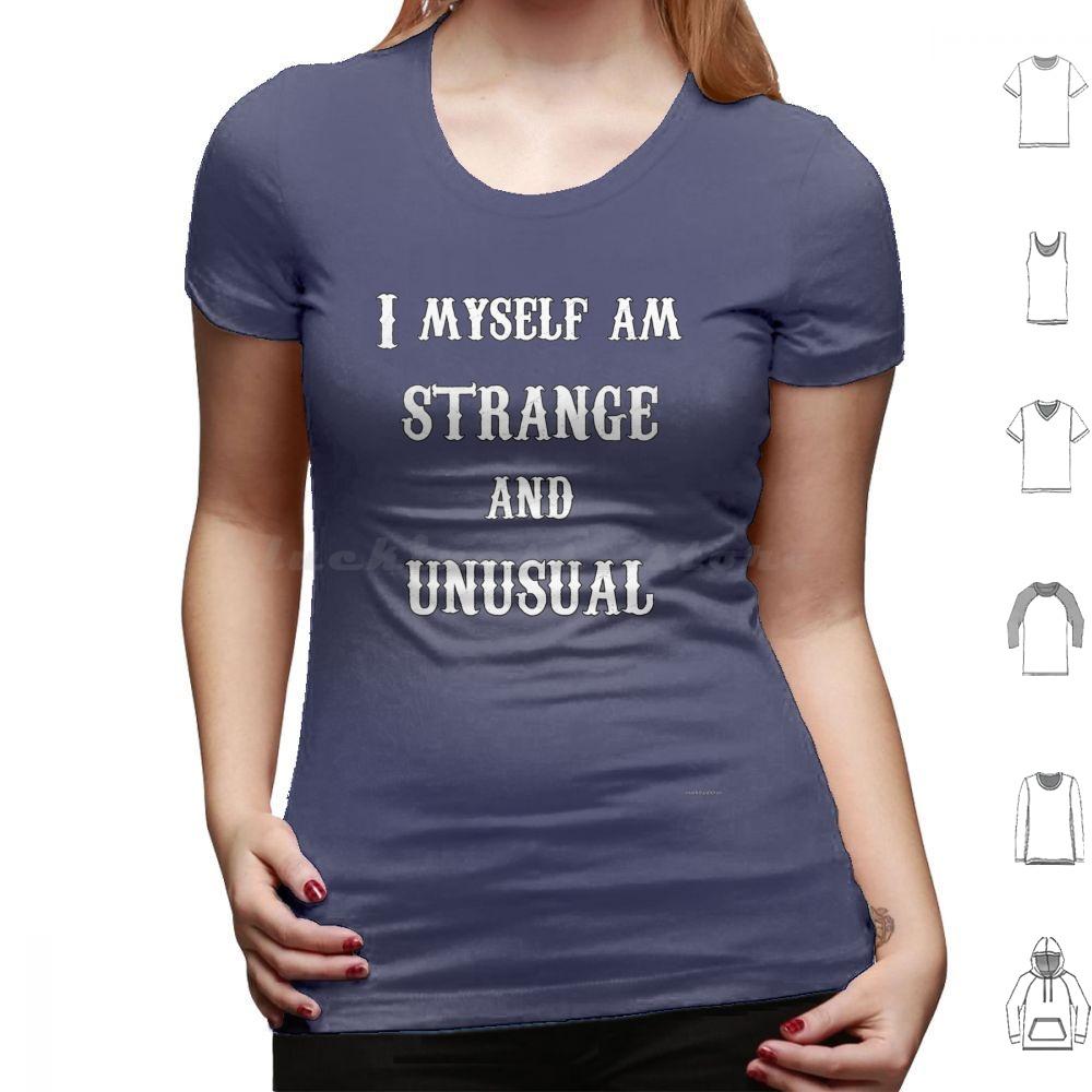 Strange And UnusualWhite Text T Shirt 6xl Cotton Cool Tee Strange And Unusual Strange Unusual Lydia Lydia Deetz Beetle Ghost