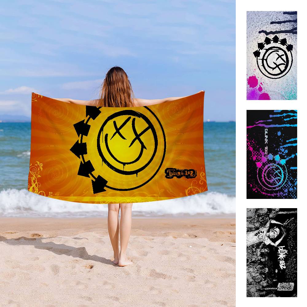 B-Blink 182 BAND Beach Towel Colorful Bath Towels For Girl Microfiber Quick Dry Sand Free Beach Yoga Spa Gym Pool