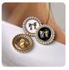 10pcs Pearl Bowknot Metal Button Fashion Sewing Clothing Bag DIY Craft High-Grade Decorative Button Accessories