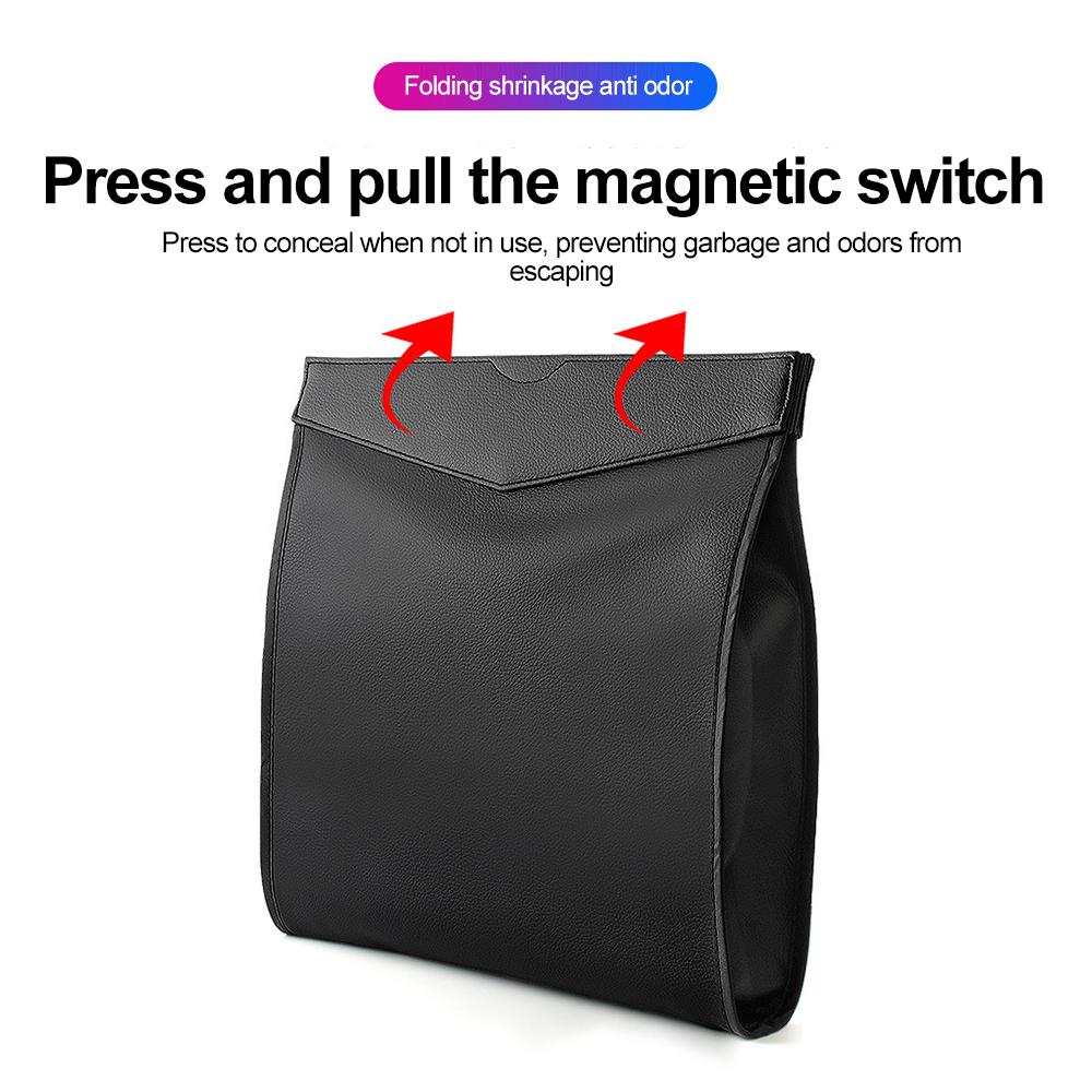 Waterproof Car Trash Bag Auto Backseat Hanging Garbage Bin Storage Bucket for Car Seat Back Organizer Storage Bag