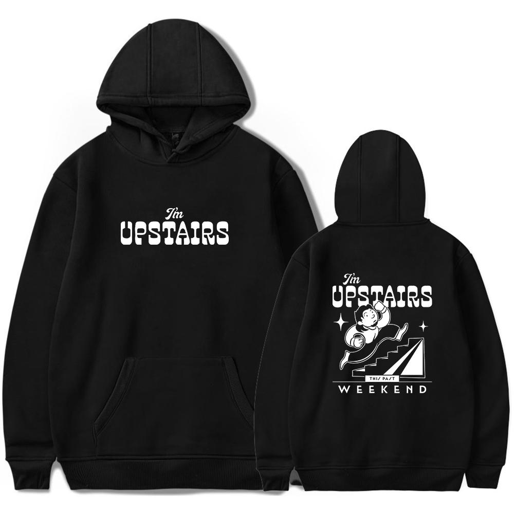 Theo Von 2026 Tour Hoodie I'm Upstairs Long Sleeve Unisex Pullover Sweatshirt for Men and Women