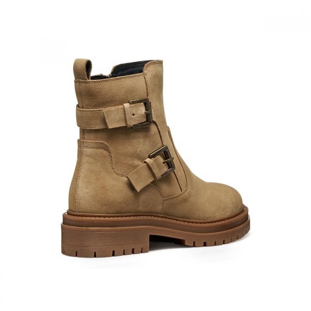 Geox Women S Comfort caSual Ankle bootS Iridea Beige 8gxhrc5w5b