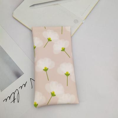 Fresh Style Cosmetic Bag Sun Glasses Case Automatic Closing PU Leather Lipstick Case Portable Soft Shell Glasses Box Girl Gifts