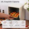 Forno Multifunzione a 3 Piani 750W 15L Posizione di Cottura a Forno Antiesplosione e Sicuro Arrosticino Domestico Mini Forno Elettrico Verticale