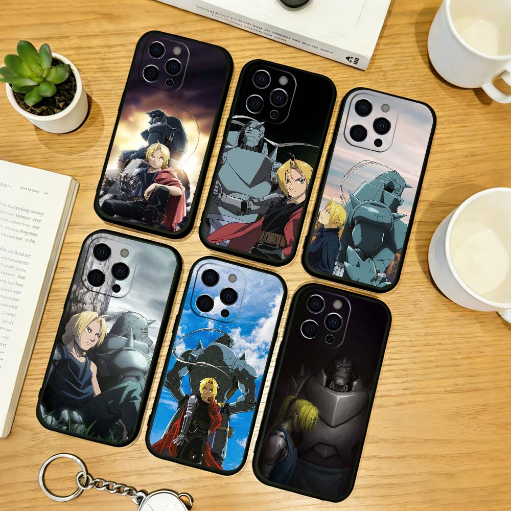 Anime F-Fullmetal Alchemist E-Elric Brothers Phone Case Silicone Soft For IPhone 17 16 15 14 13 12 11 X XR Plus Pro Max Plus