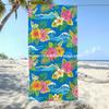 Tropisches hawaiianisches Blumenmuster Strandtuch Sonnenschutz und winddicht Geeignet für Schwimmbad Camping Reisen