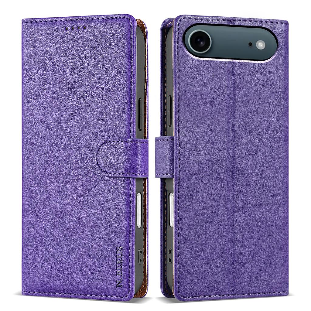 Pro iPhone 17 Pouzdro se stojánkem Air PU kůže Peněženka Kryt na telefon