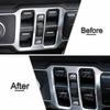 Carbon Fiber Window Control Switch Button Cover Trim For Jeep Wrangler JL JT 18+