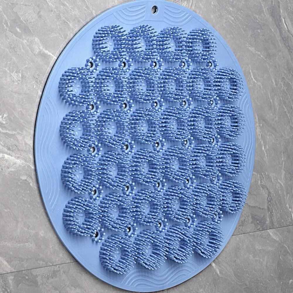 TPR Bath Brush Multifunction Exfoliating Brush Mat Back Massage Cleaning Brush  Shower