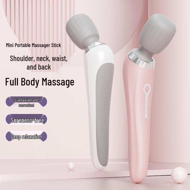Rechargeable Waterproof Handheld Vibration Massager for Shoulder and Neck Physiotherapy