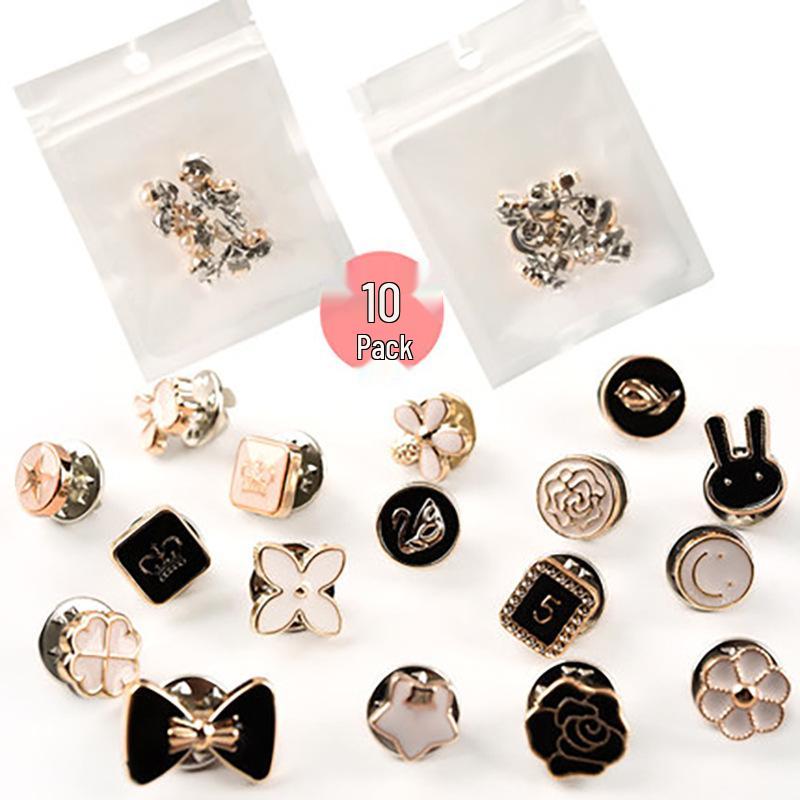 Mini Floral Anti-Exposure Brooch Pin - Cardigan, Scarf & Collar Accessory