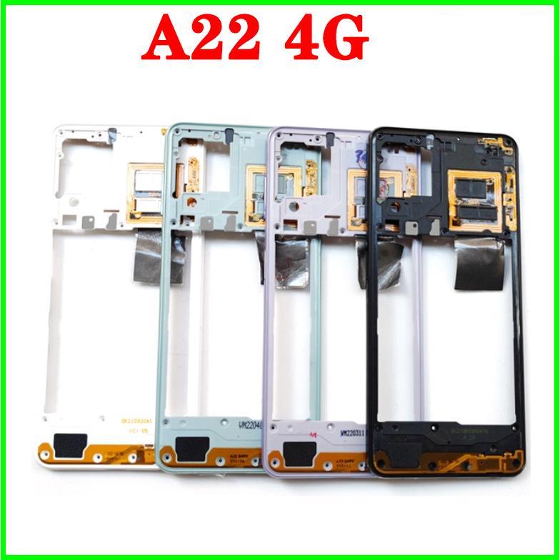 Back Housing Back Battery Cover LCD Front Middle Frame For Samsung Galaxy A22 4G 5G A225 A226 Rear Door Housing Camera lens
