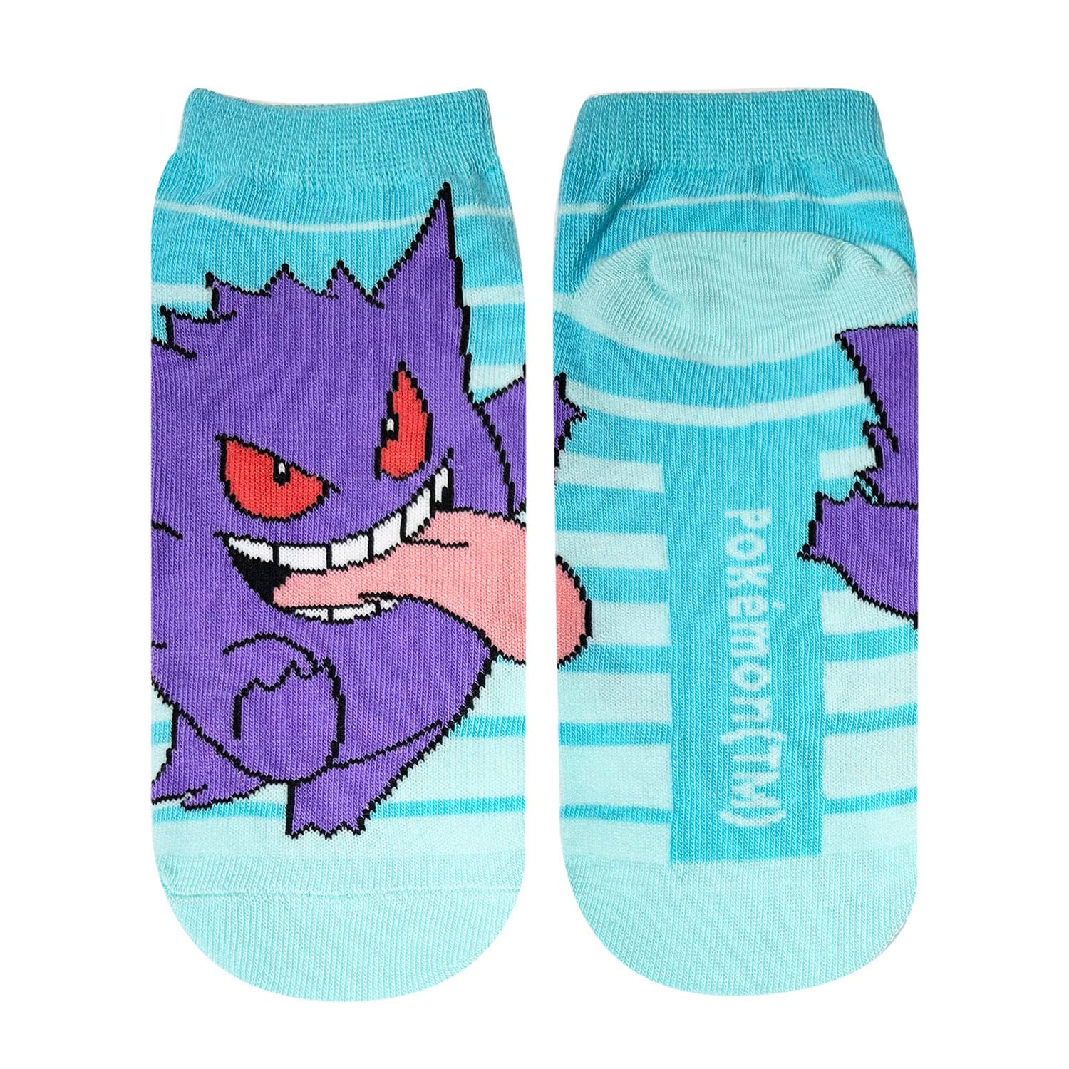 Small Planet Pokemon Character Border Socks, Gengar,