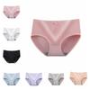 8Pcs Mid Waist Simple Underpants Bowknot Underwear for Women Breathable Seamless Briefs  Lady