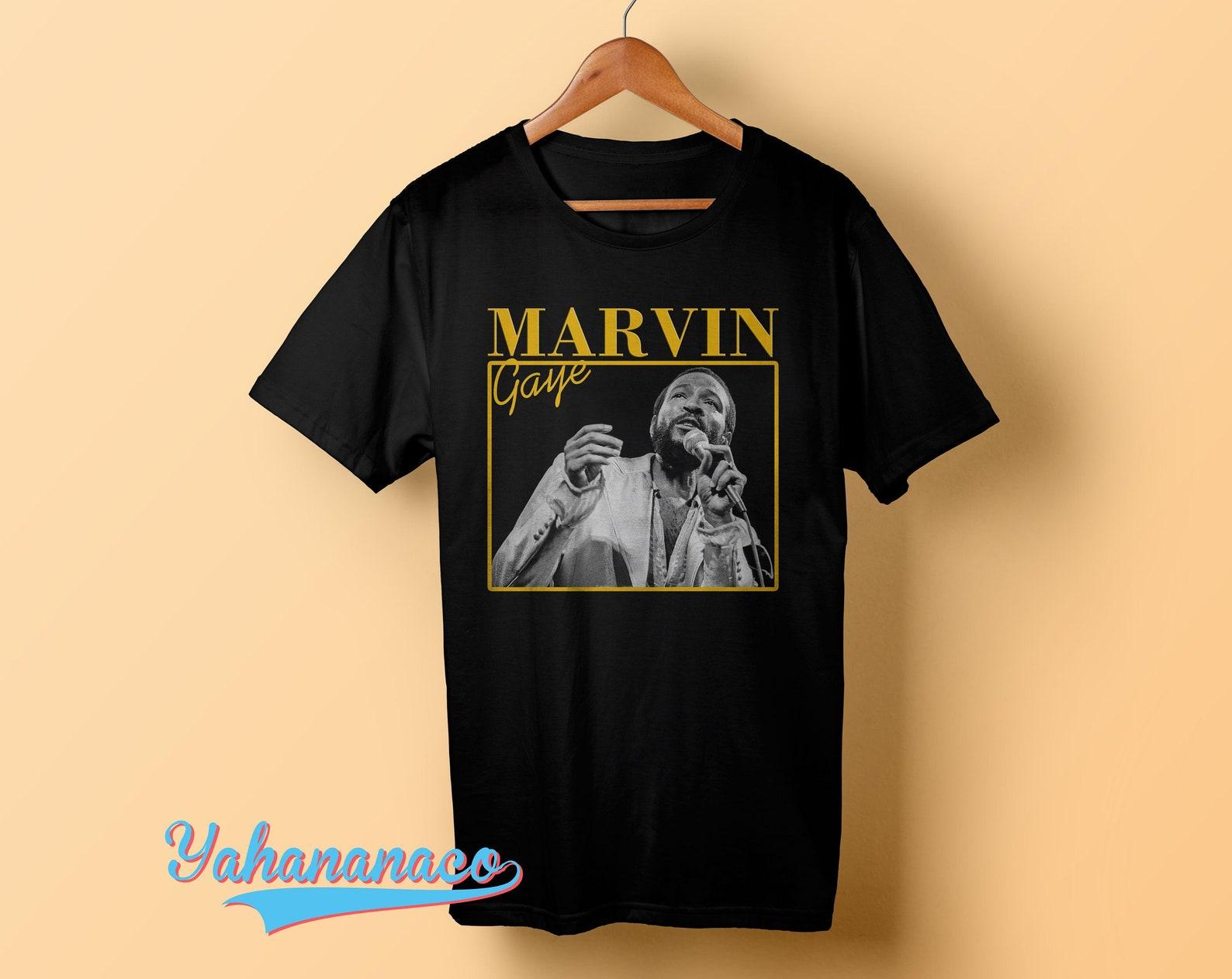 Marvin Gaye vintage Shirt Marvin Gaye music t-shirt throwback tee homeage style christmas gift t-shirt Marvin Gaye soul music Unisex shirt S