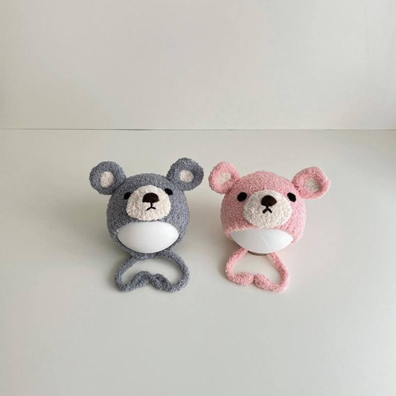 2023 NEU Mütze Babymütze Niedliche Bärenhaube Mode Winter Warme Mütze für Baby Kinder Neugeborenen Junge Mädchen 5-36 Monate