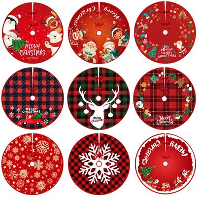 Christmas Tree Dress Creative Exquisite Print Tree Bottom Decoration Christmas Supplies Decorations