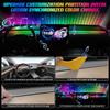 Vgetting For Tesla Model 3 Y S X Ambient Lights 60s Module 2-in-1 Symphony Universal Car LED RGB Atmosphere Lamp USB APP Remote