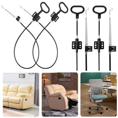 2Pcs Sofa Recliner Cable Heavy Duty Universal D-Ring Pull Handle Spring Wire Couch Metal Recliner