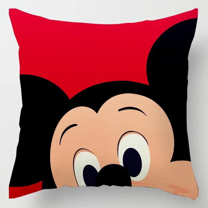 Disney Микки Маус Минни Маус Наволочка Аниме Фигурка Чехол для Подушки Игрушки Наволочки Украшение Дома Подарок 45x45см 40cmx40cm