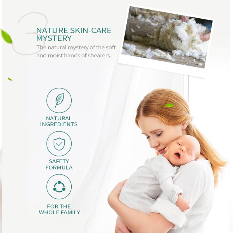 35g feuchtigkeitsspendende Lakko Lanolin Creme Lotion Hautpflege Reparatur Hyaluronsäure Creme