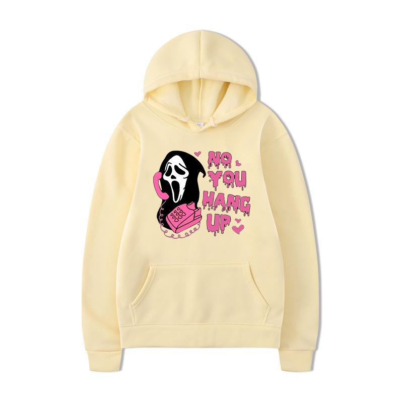 Halloween Lockeres Lässiges Bedrucktes Buntes Kapuzensweatshirt Langärmlig Herbst Winter Mode Stil Hoodies