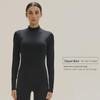 Women's Slim Fit Pure Cotton Mid-Neck Sweater - Solid Color, Autumn/Winter Warm Innerwear