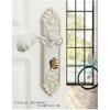 European Style Mute Room Door Lock Handle Fashion Interior Door Knobs Lock Luxurious Anti-theft Gate Lock Furniture Hardware