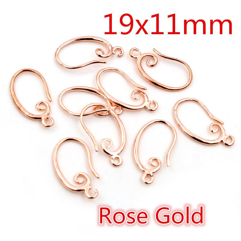 10pcs 3-Styles High Quality Classic Bronze Gold Silver Plated Brass French Earring Hooks Wire Settings Base Settings Whole Sale