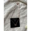 Used COACH Necklace C Logo Rose Gold