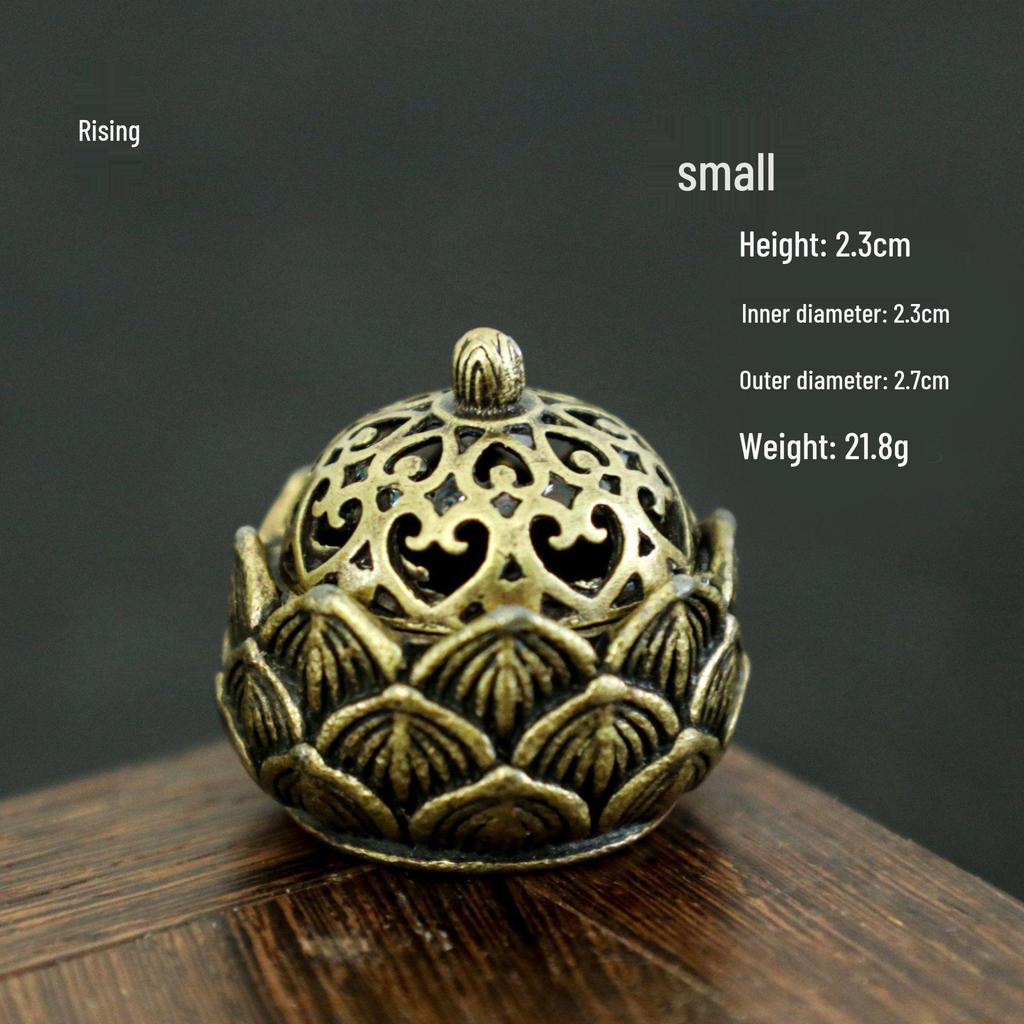 Rising Mini Lotus Incense Holder & Aromatherapy Burner for Buddha Rituals