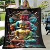 Buddhism Faith Sakyamuni Buddha Guanyin Bodhisattva Religion Blanket Soft Throw Blanket for Home Pray Bedroom Beds Sofa Cover