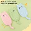 Crinkle Sound Cat Toy Cute Cat Shape Kitten Kicker Toy Interactive Plush Cat Kicker Toy Relieves Boredom for Indoor Cats Entertainment Promotes Kitty