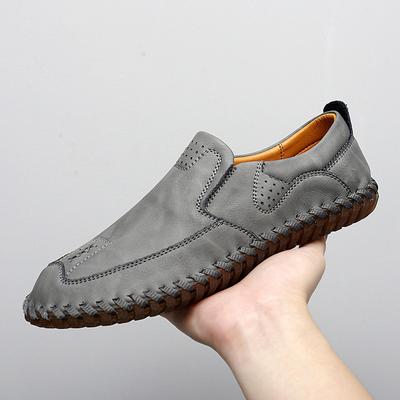 Neue Atmungsaktive Handgefertigte Schuhe für Frühling und Herbst Herrenschuhe Echtes Leder Herren Freizeitschuhe Lederschuhe Allroundschuhe