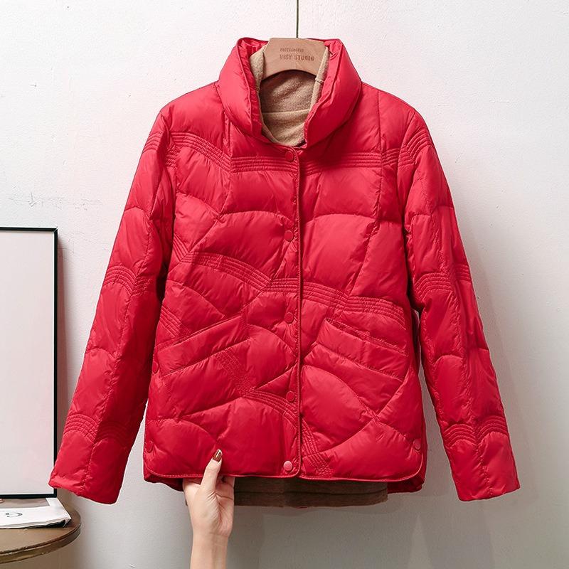 Vinter Damekort jakke, Lett, Enkel, Varm, Komfortabel og Allsidig