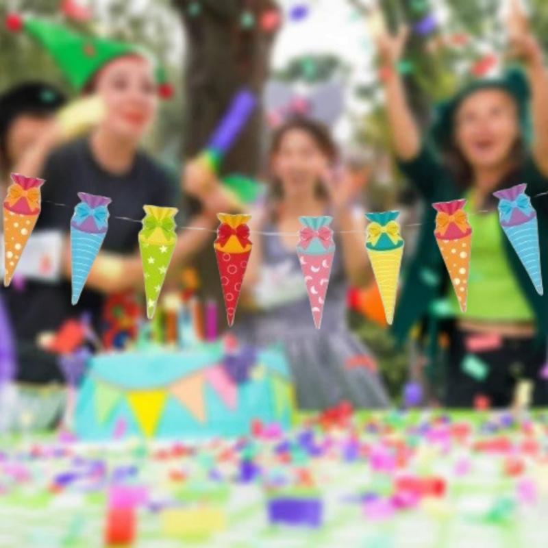 1pc Schulkind Letters Garland Sugar Bags Bunting Hanging Decoration For First Day Of School Schulandfang Banner Party Decor