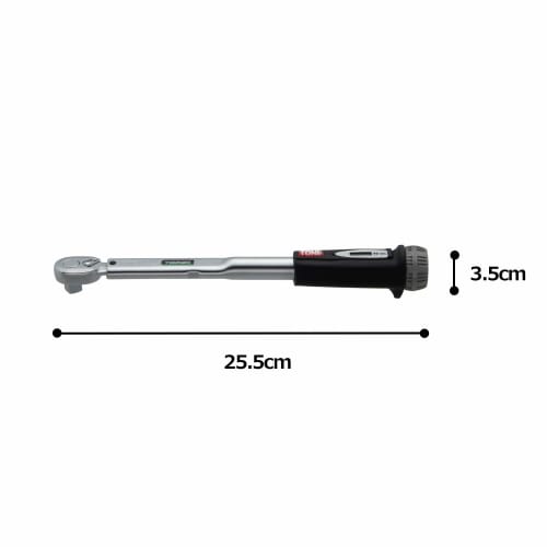 TONE Preset Torque Wrench (Direct Set Type) T3MN20-QL Drive 9.5mm (3/8") Black 20Nm