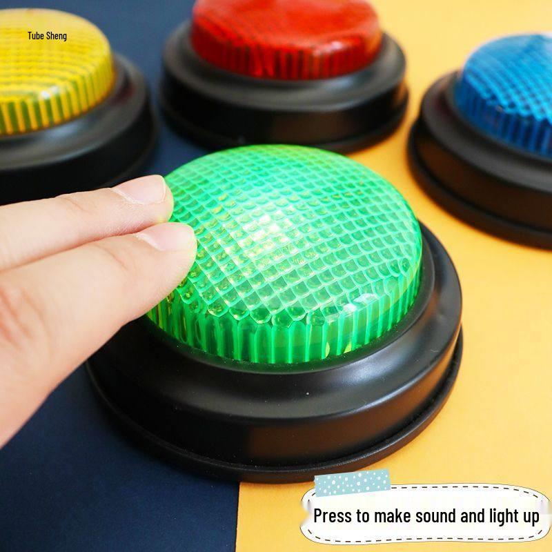 Light-up Quick Answer Buzzer: Wireless Hand-Press for Home Contests & Interactive Teaching