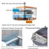 Wet and Dry Bucket Mop Set - 360° Rotating Mop-Head with Extendable Handle Self-Separation for Dirty & Clean Water Bucket Mop