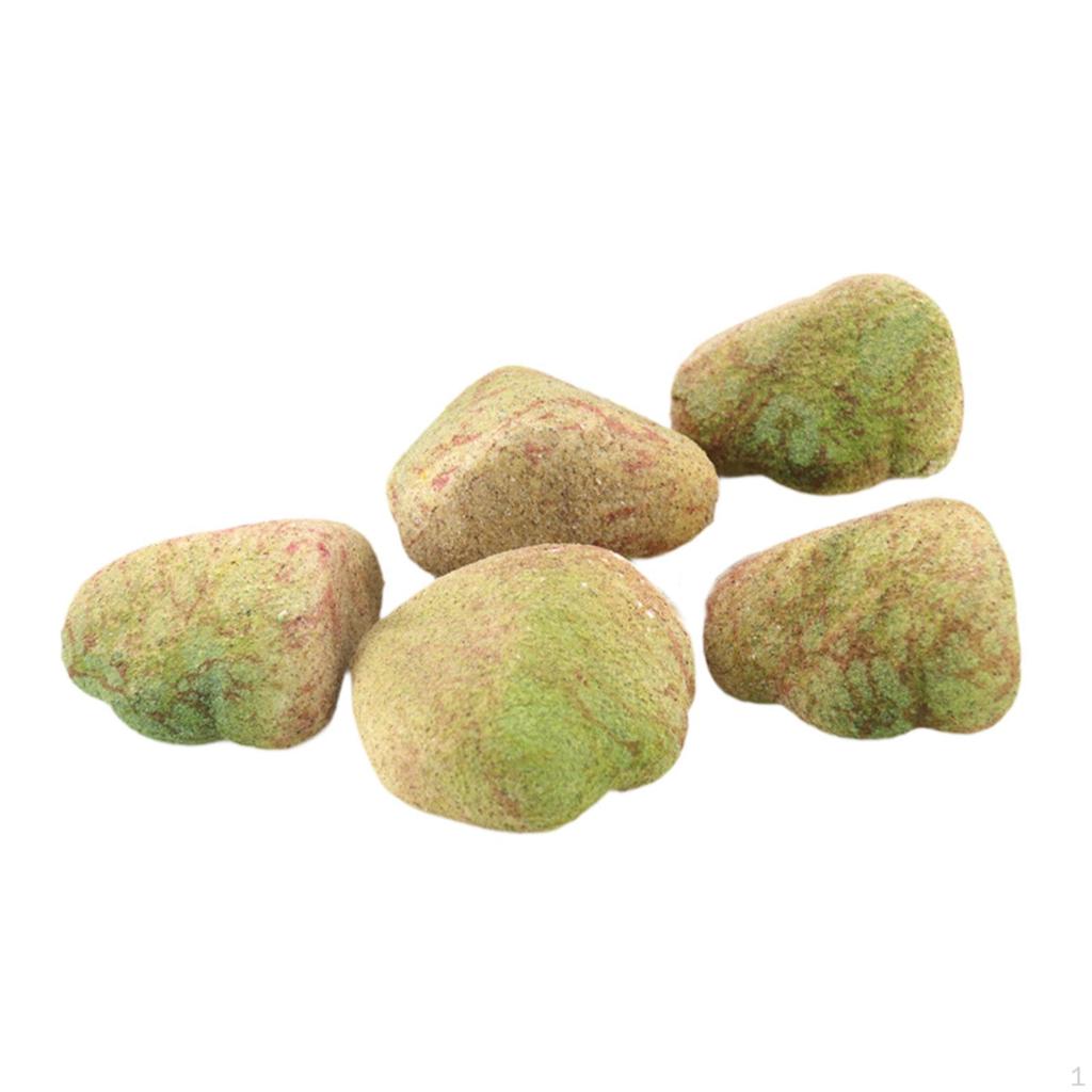 5 Artificial Fake Rocks for Garden Decoration, Diorama, Landscaping, Indoor And Outdoor