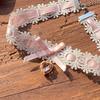 Bowknot Heart Pendant Necklace Adjustable Bow Neckchain for Women Elegant Lace Collarbone Chain Choker Accessories