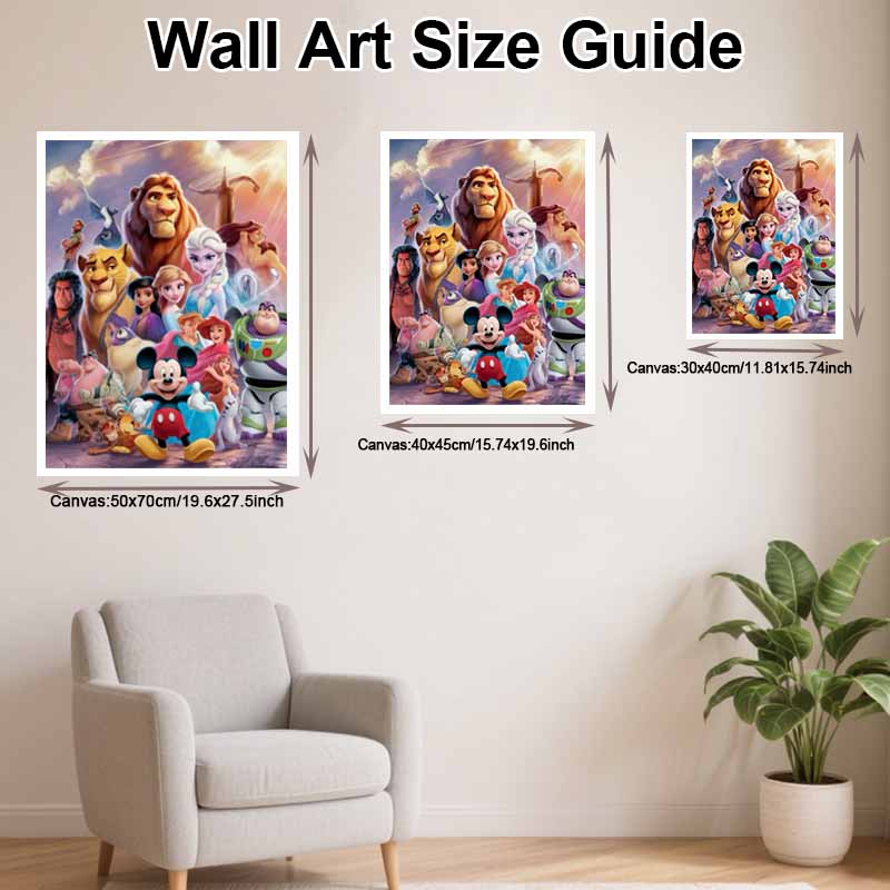 Disney Diamond Painting Full Drill 5D Mickey Mouse Characters Diamond Art Home Decoration Creative Handicrafts