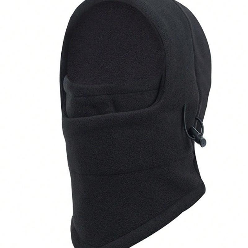 1 st vindtät tjock varm mössa unisex vinter utomhussport kamouflage multifunktionell fleece huvudskydd mjuk varm ridmask hatt
